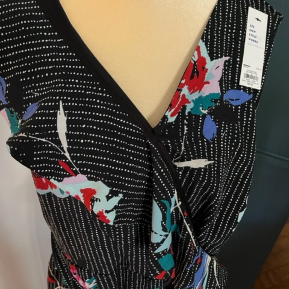 NEW Apt. 9 Black and Red Jumpsuit